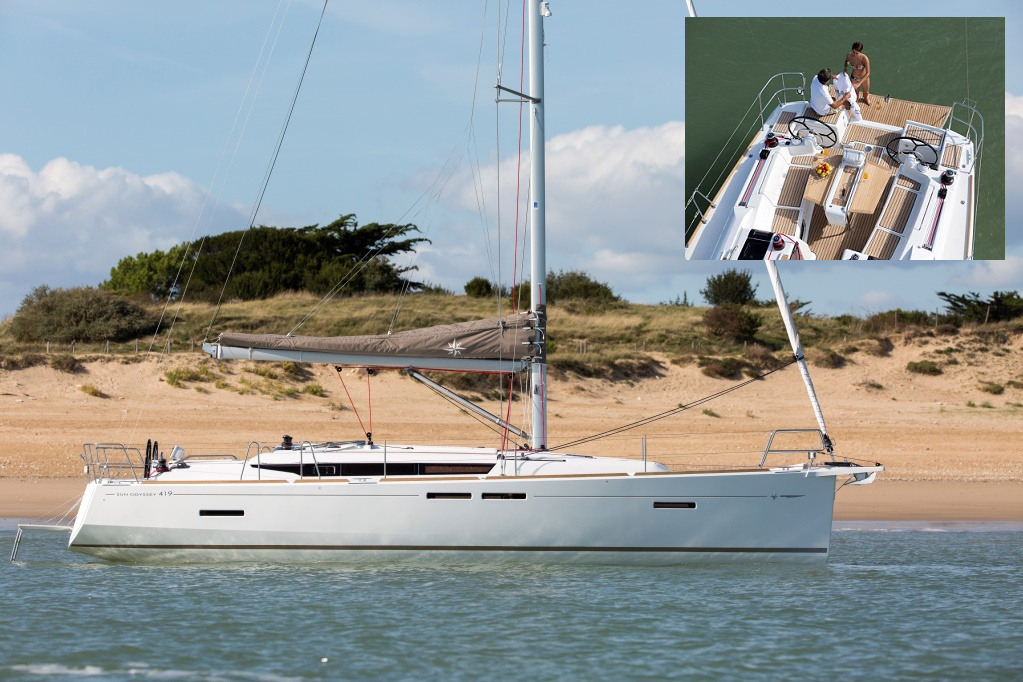 Ile de Ré, 23/09/2015, pour le chantier Jeanneau, le nouveau Jeanneau Sun Odyssey 419. Photo © Jean-Marie LIOT / Jeanneau